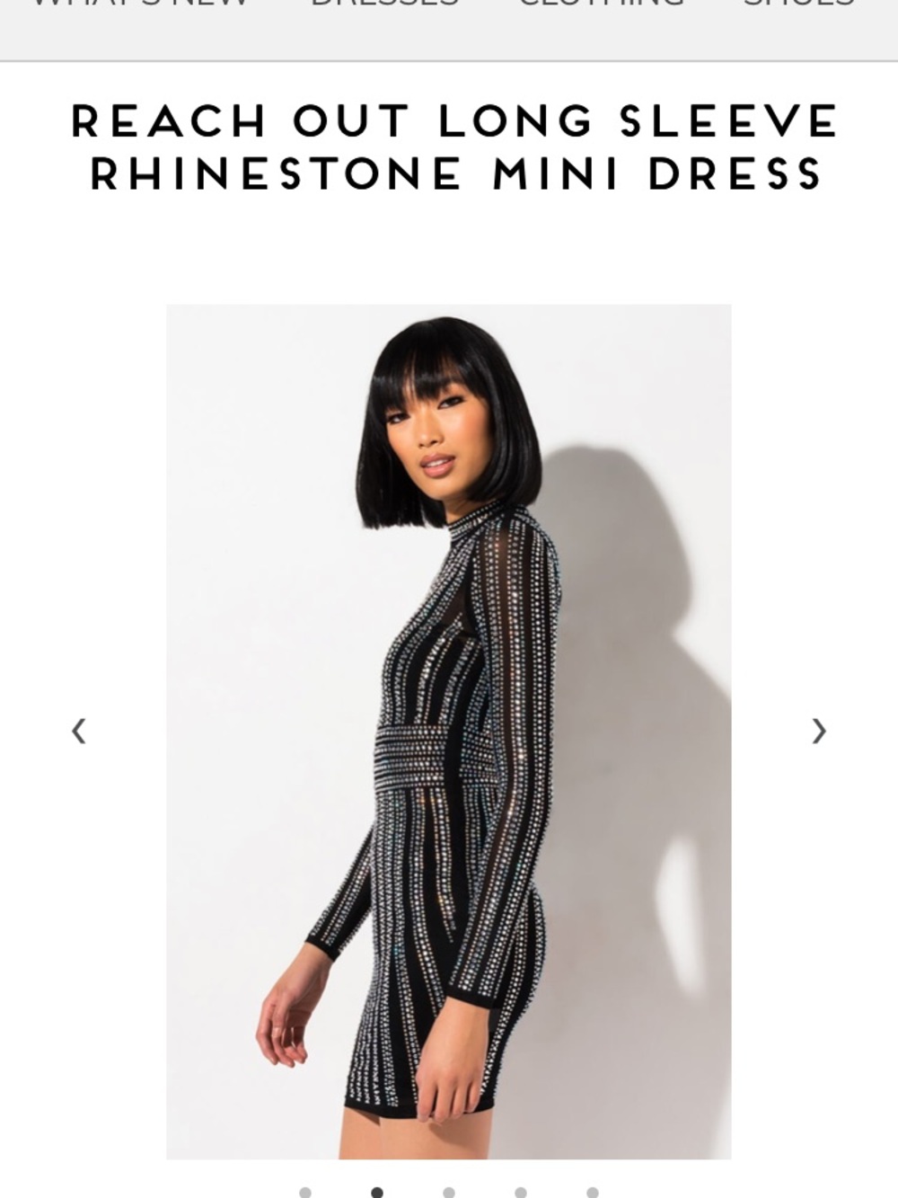 AKIRA Rhinestone Mini Dress - Picture 2 of 6